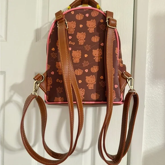 Loungefly Hello Kitty Pumpkin Spice Mini Backpack - Picture 4 of 5